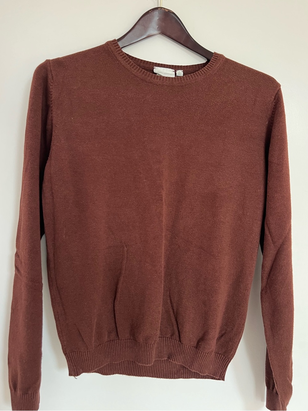 Julia Amory “Bacall” Crewneck Sweaters (TWO - cocoa brown and navy)